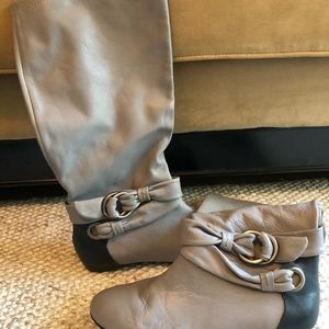 Adorable Gray B Makowsky leather tall boots